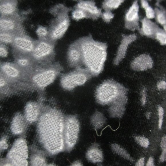 J Jill Womens Small Black Gray Burnout Velvet LS Shirt Silk Rayon Soft S - Picture 7 of 13